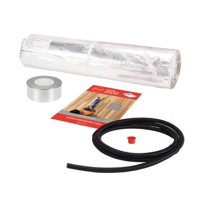 Underfloor Heating Mat System Foil Thermostatic Wi-Fi Laminate Wooden Floors 10m² - Image 1