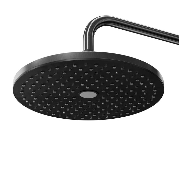 Mixer Shower Multi Round Head Thermostatic Titanium 3-Spray Pattern Modern Black - Image 4