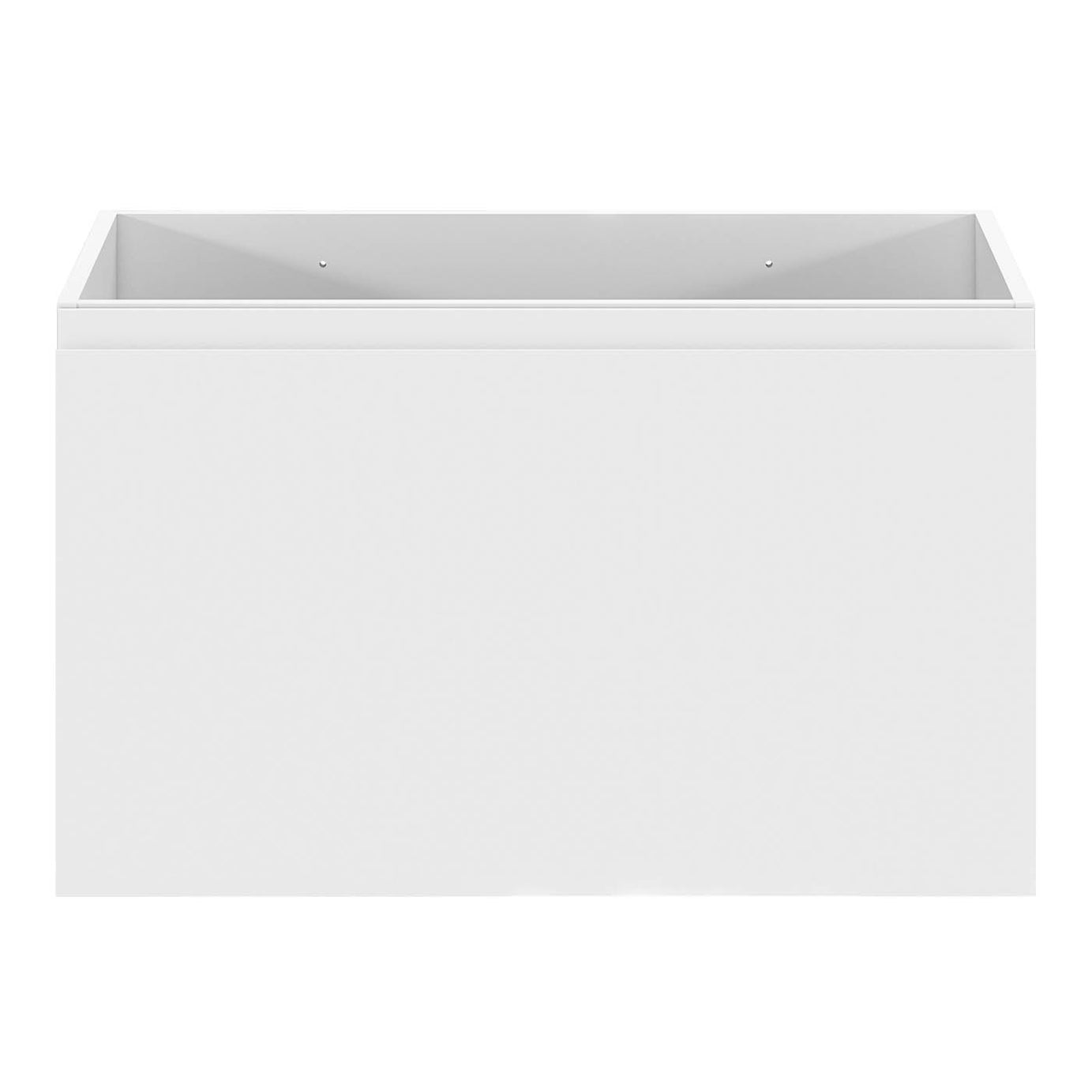 Bathroom Under Sink Cabinet Levanna Matt White Wall-Mounted (H)480 (W)800mm - Image 4