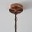 Pendant Ceiling Light 9 Lamp LED Satin Copper Effect Adjustable (Dia)500mm - Image 5