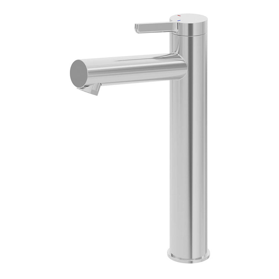 Basin Tap Mixer Chrome Tall Ceramic Cartridge Bathroom Wash Sink Faucet - Image 1