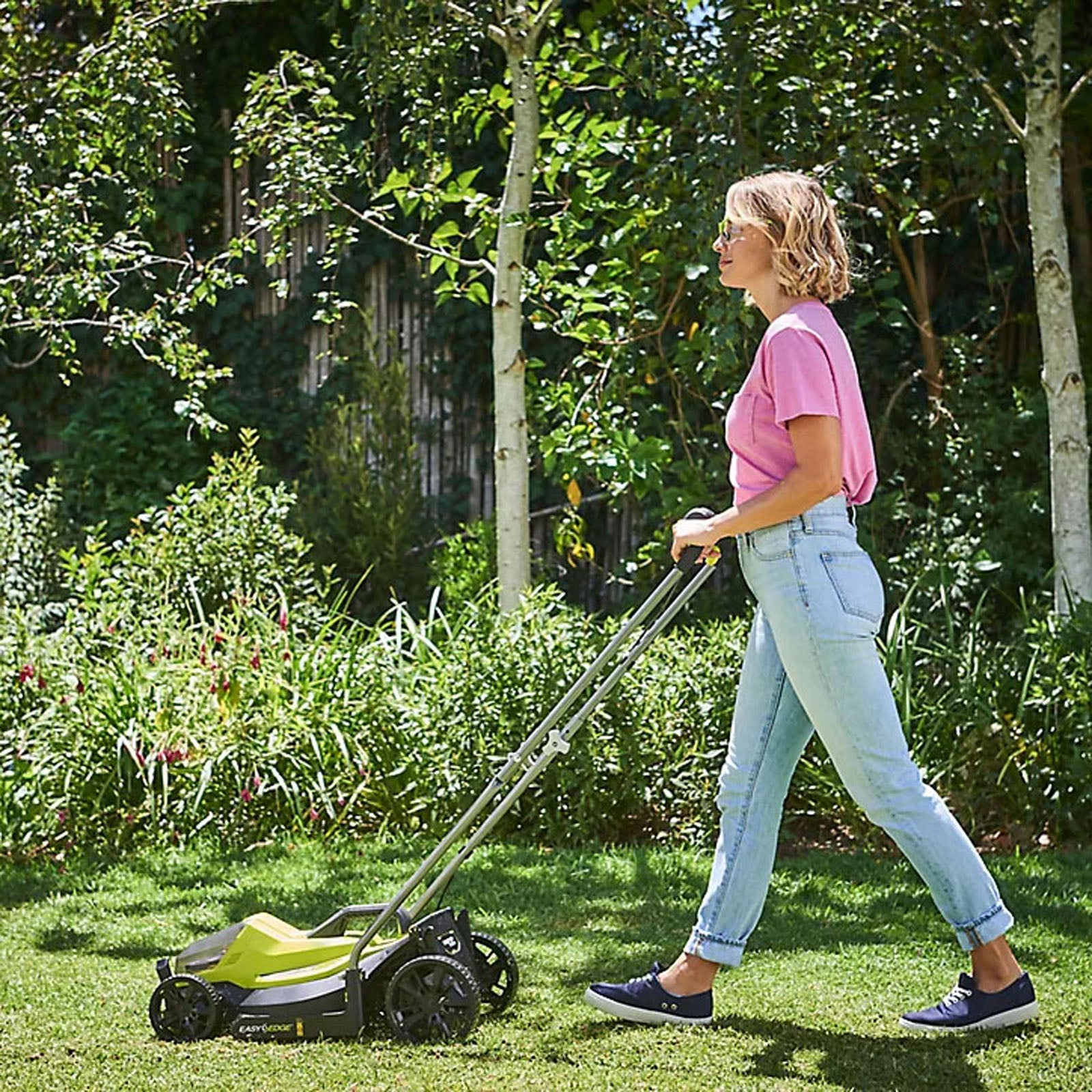 Ryobi Lawnmower Cordless 18V 5.0Ah Li-Ion RLM18X33B50B Rotary 33cm Grass Cutter - Image 2