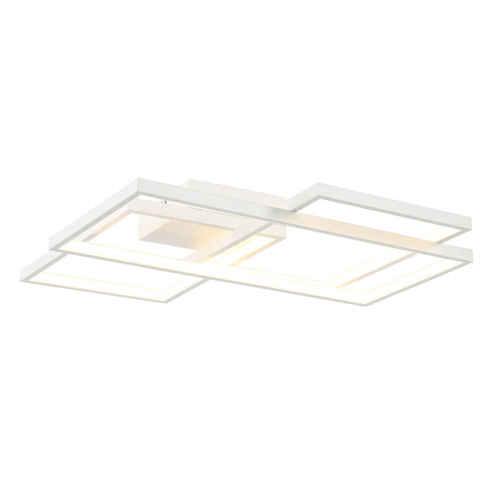 LED Ceiling Light Rectangle Matt Warm White Modern Bedroom Livingroom - Image 3