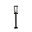 Outdoor Post Light 1 Lamp Clear Glass Metal Matt Black Modern (H)650mm - Image 2