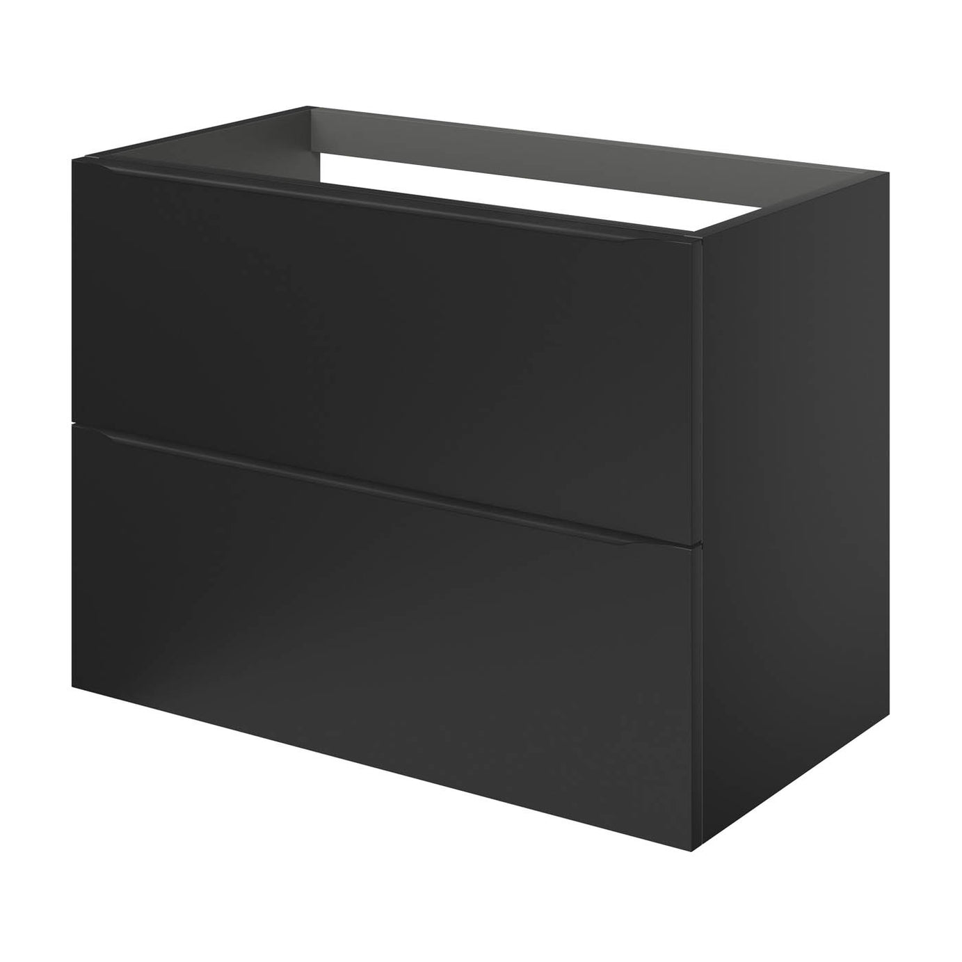 GoodHome Imandra Matt Black Wall-mounted Bathroom Cabinet (H) 600mm (W) 800mm - Image 1