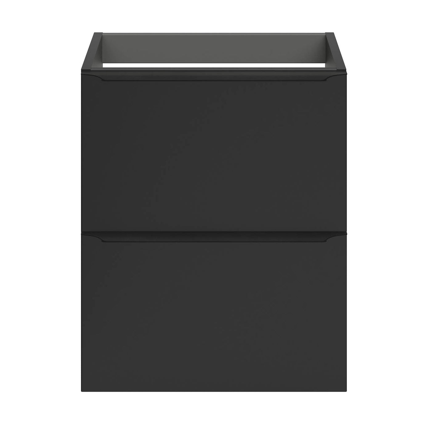 GoodHome Imandra Slimline Matt Black Wall-mounted Bathroom Cabinet H600mm W500mm - Image 3
