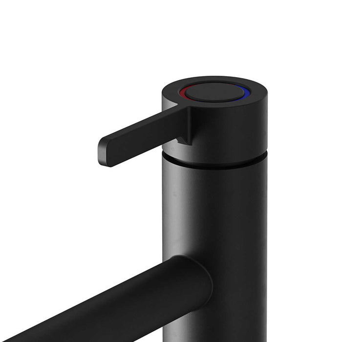 Kitchen Tap Top Lever Brass Stainless Steel Matt Black Graphite Effect - Image 4