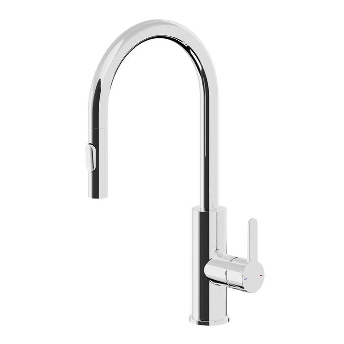 Kitchen Tap Mixer Pull Out Chrome Single Lever Spray Head Contemporary Design - Image 1