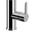 Kitchen Tap Mixer Chrome Single Lever Swivel Spout Contemporary Faucet - Image 4