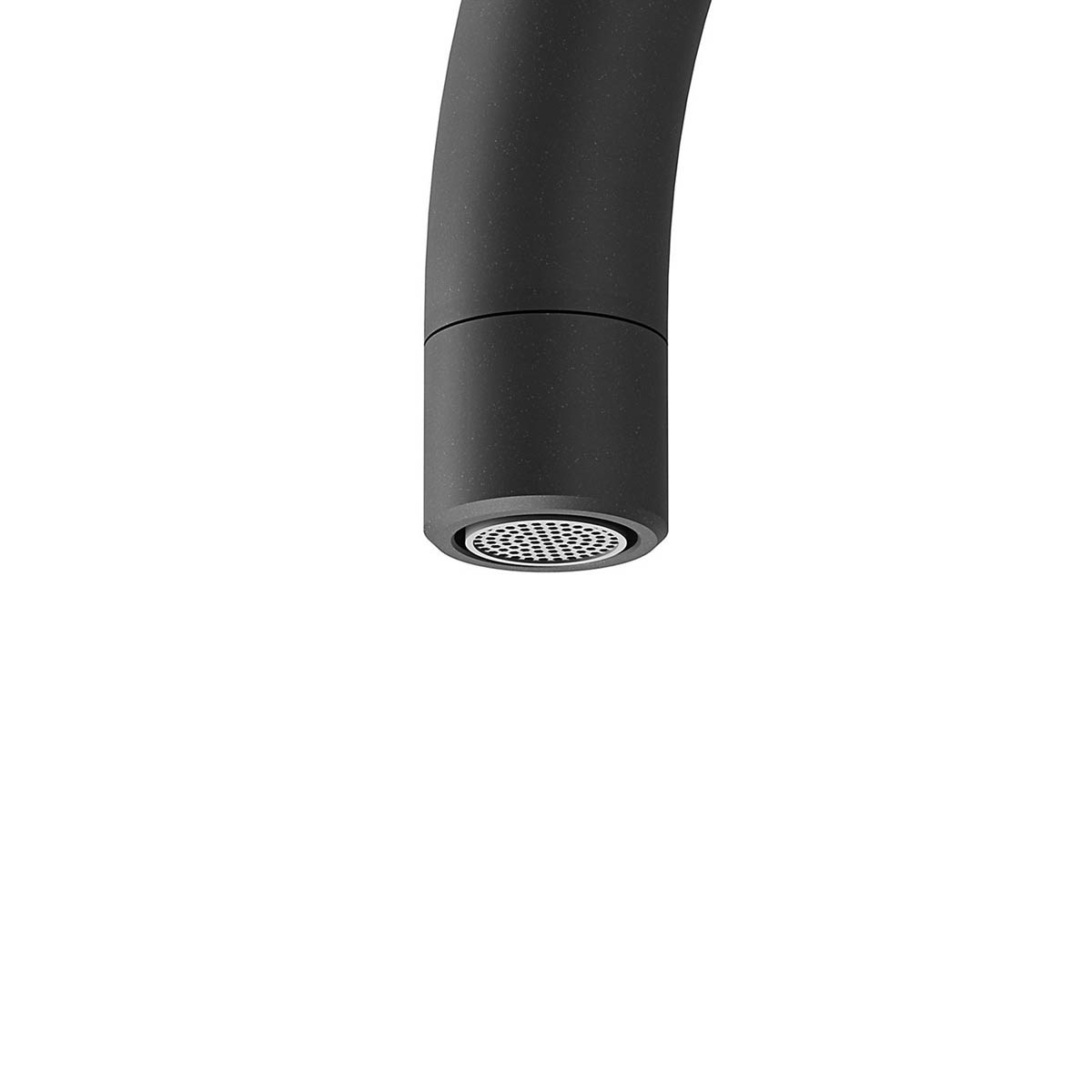 Kitchen Tap Mixer Black Graphite Brass Dual Lever Swivel Spout Modern Faucet - Image 5