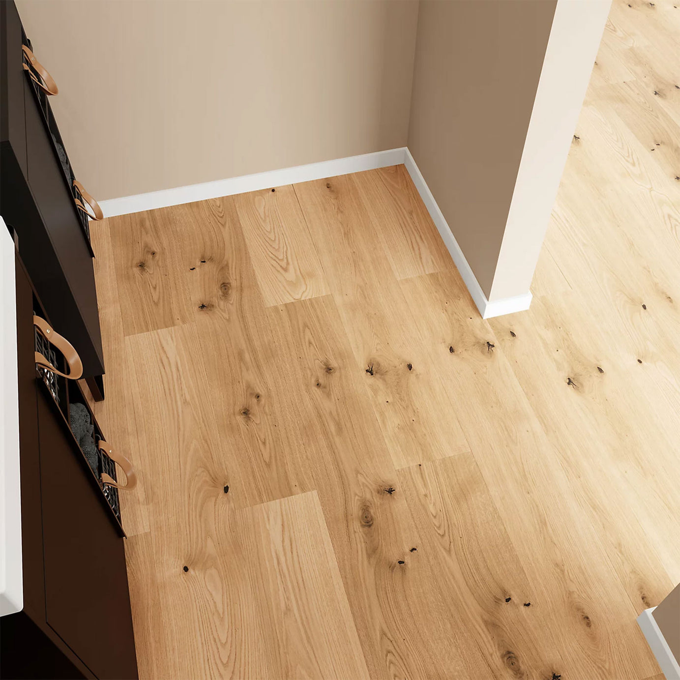 GoodHome Composite Click Flooring Natural Oak Effect 1.98m2 Underlay - Image 2