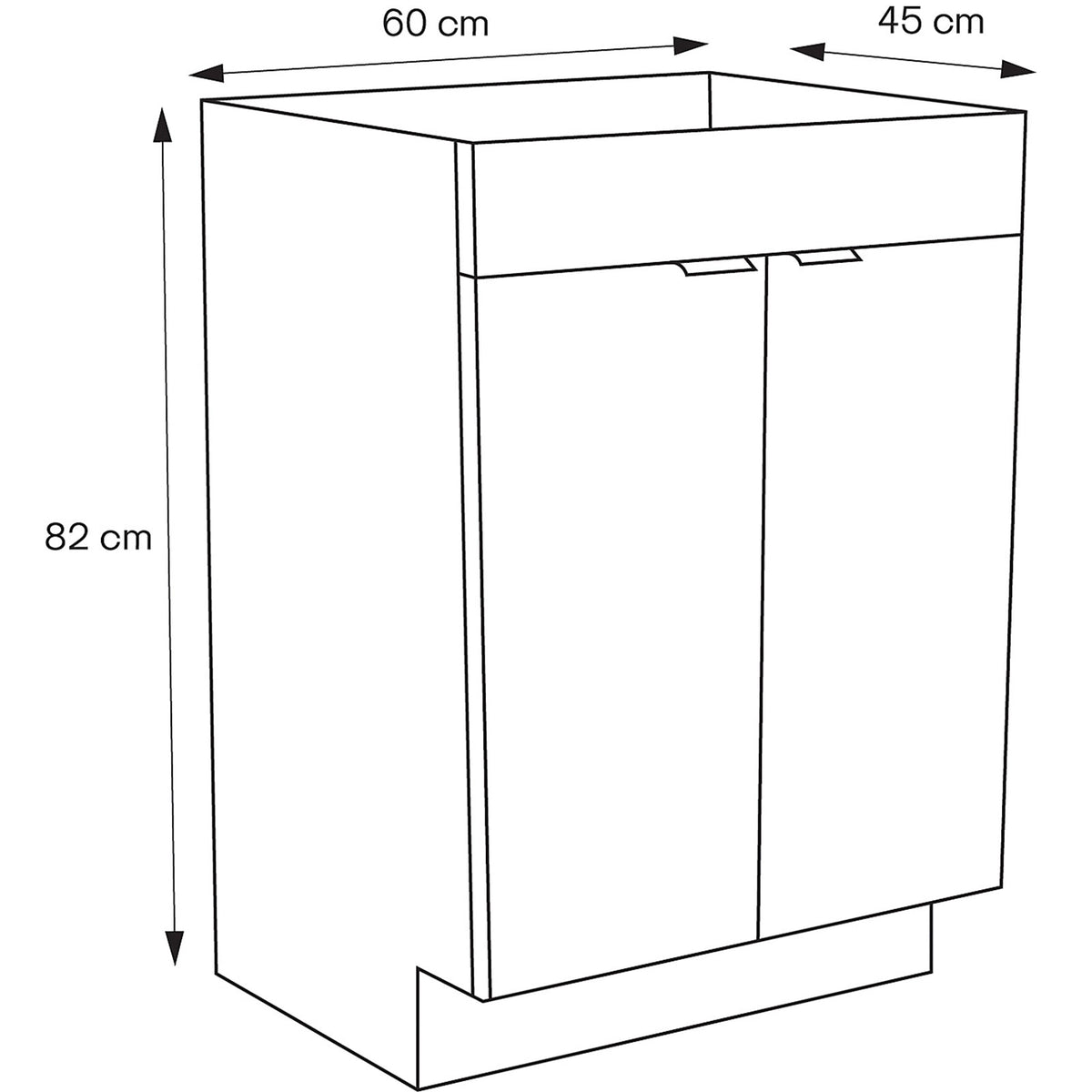 Double Bathroom Mirror Cabinet Imandra Vanity Unit Gloss White 820 x 600mm - Image 3