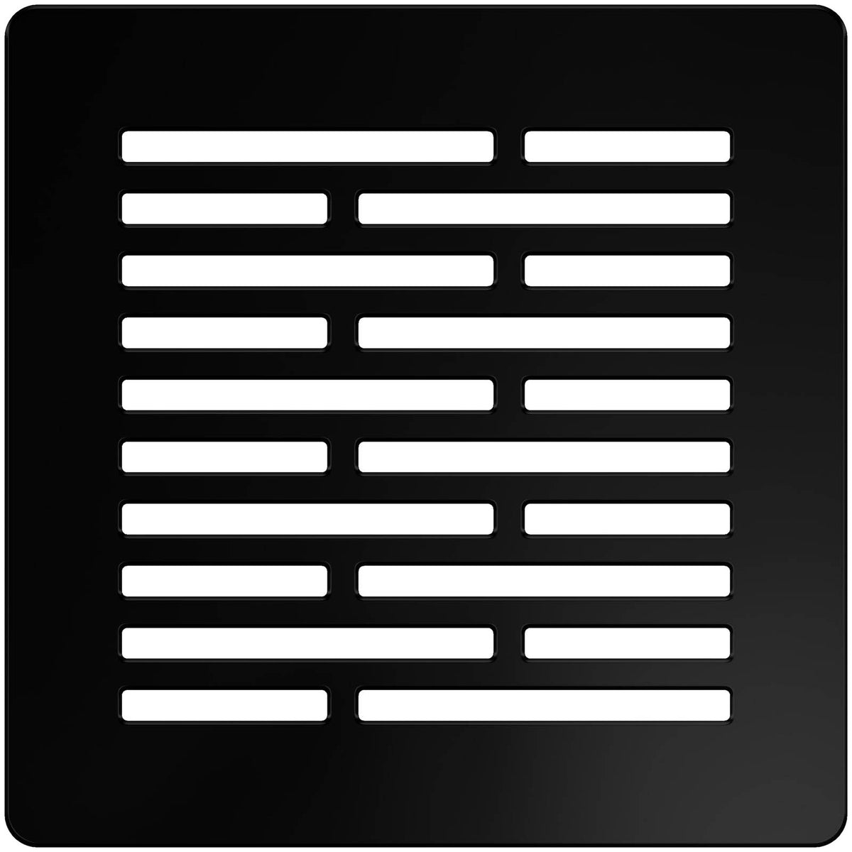 Shower Tray Matt Black 28mm Rectangular Centre Drain 	Antibacterial Bathroom - Image 7