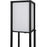 Floor Lamp Bamboo 4-Tier Storage Display Shelf Matt Black And White Modern - Image 5