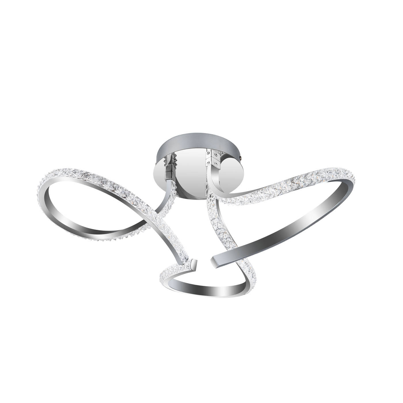 LED Ceiling Light Warm White 1700lm Round Beaded Metal Plastic Living Room 22W - Image 3