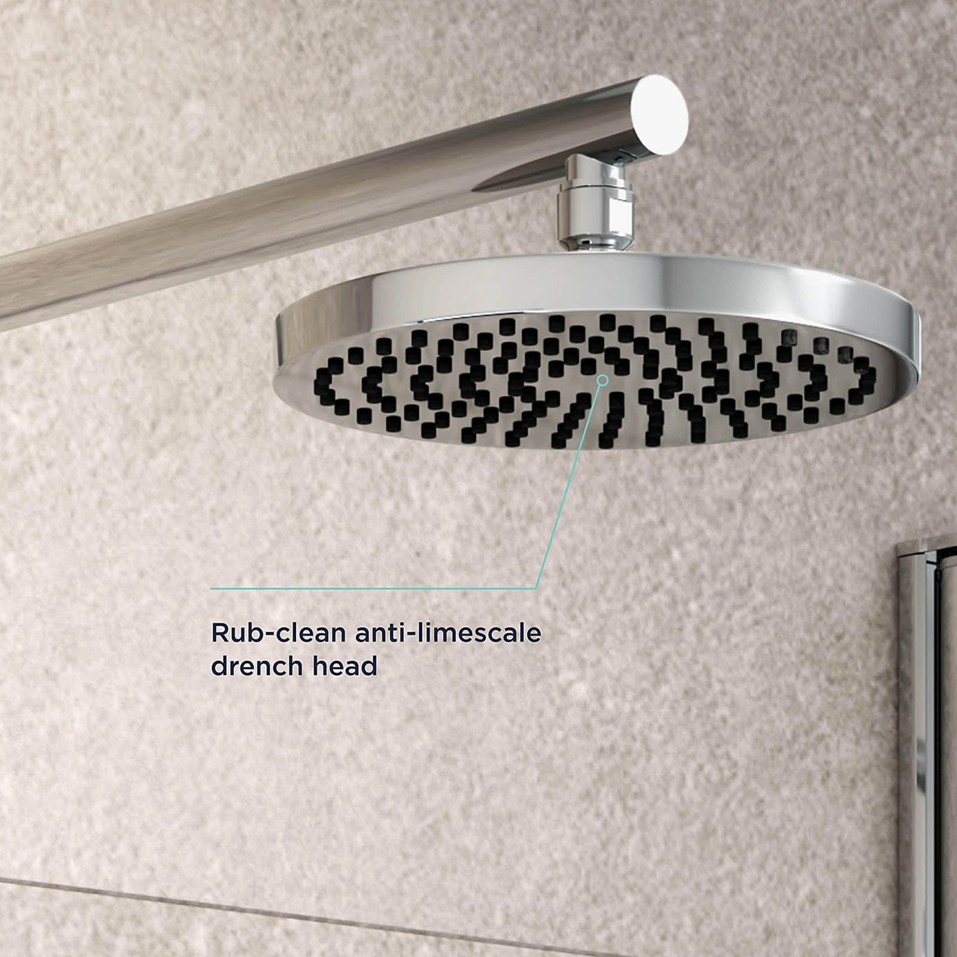 Bristan Divine Thermostatic Mixer Shower Dual Head Chrome Concealed - Image 3