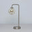 Table Lamp Brushed Satin Nickel Effect Metal Champagne Glass Industrial 6W - Image 3