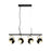 Black Ceiling Light Matt 4 Way Adjustable LED GU10 Retro Pendant Bedroom - Image 3