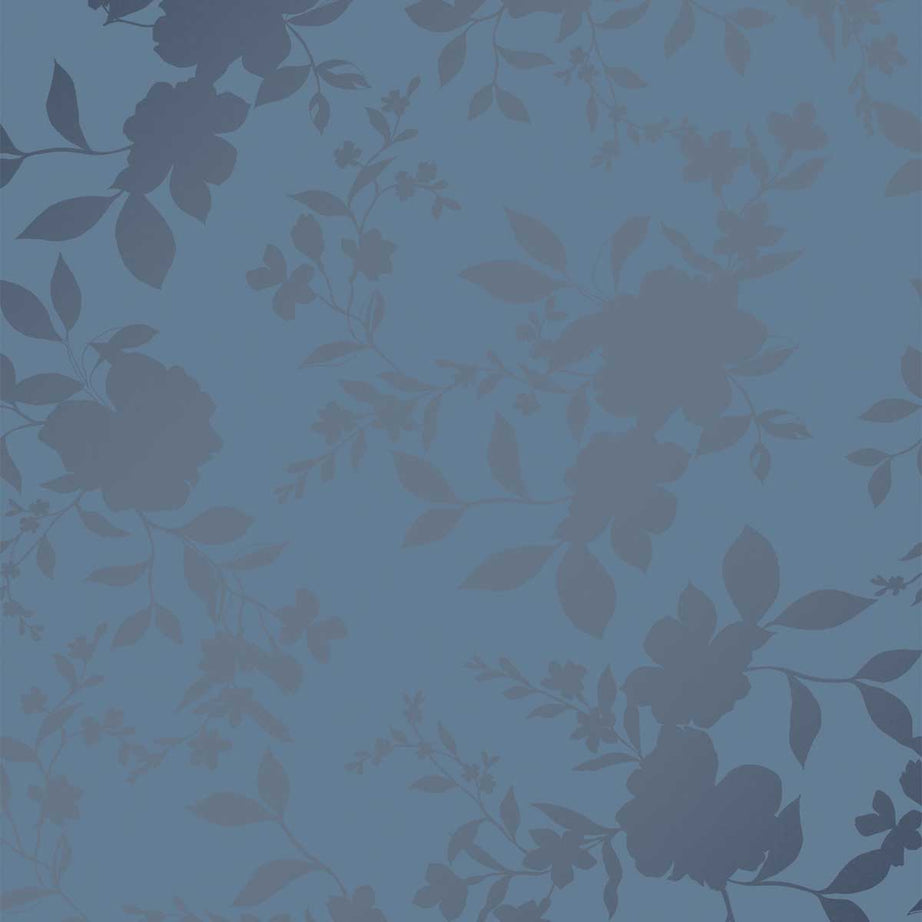 Laura Ashley Wallpaper Midnight Blue Floral Bold Smooth Patterned Modern - Image 1