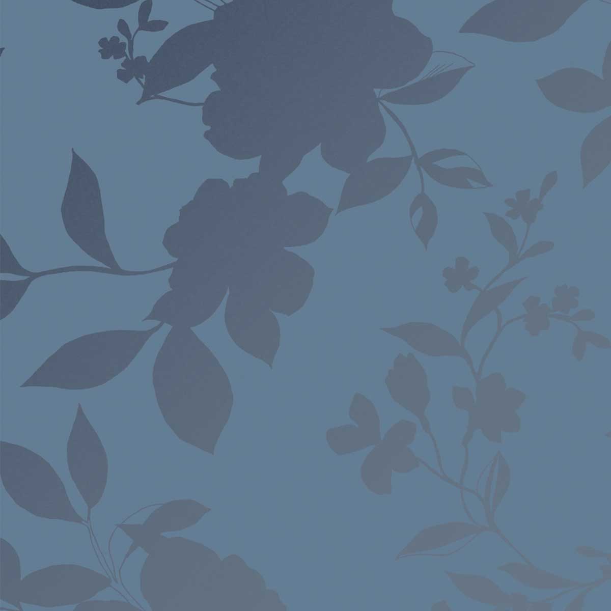 Laura Ashley Wallpaper Midnight Blue Floral Bold Smooth Patterned Modern - Image 4