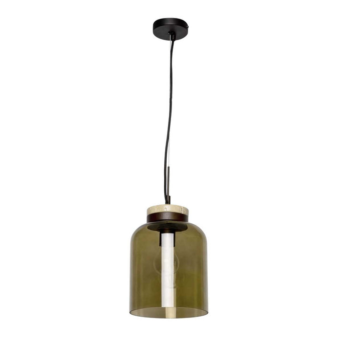 LED Pendant Ceiling Light Matt Antique Bronze Effect Height Adjustable (Dia)20cm - Image 3