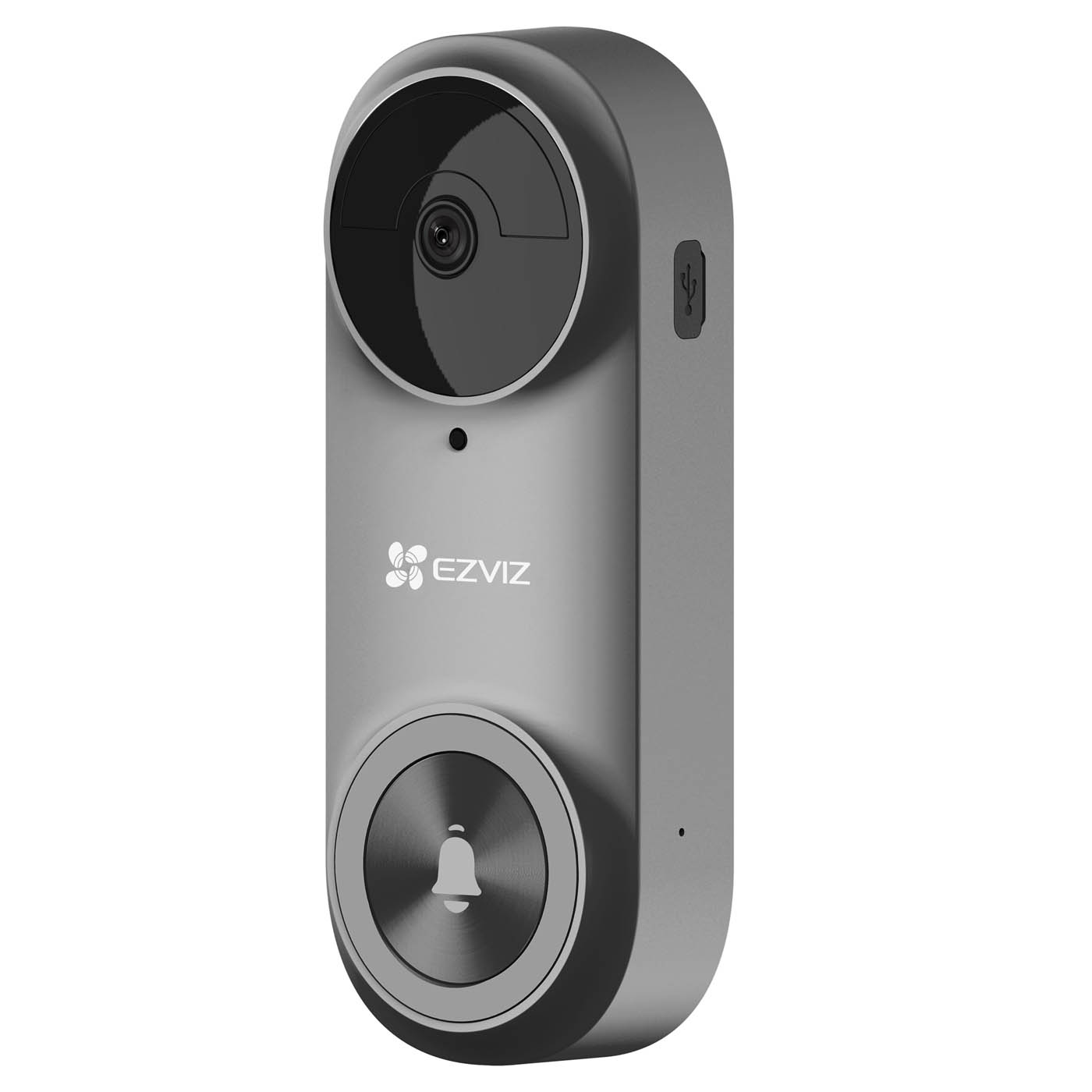 Video Doorbell Chime Wireless Smart Wi-Fi Grey 2 K Resolution PIR Sensor App - Image 1