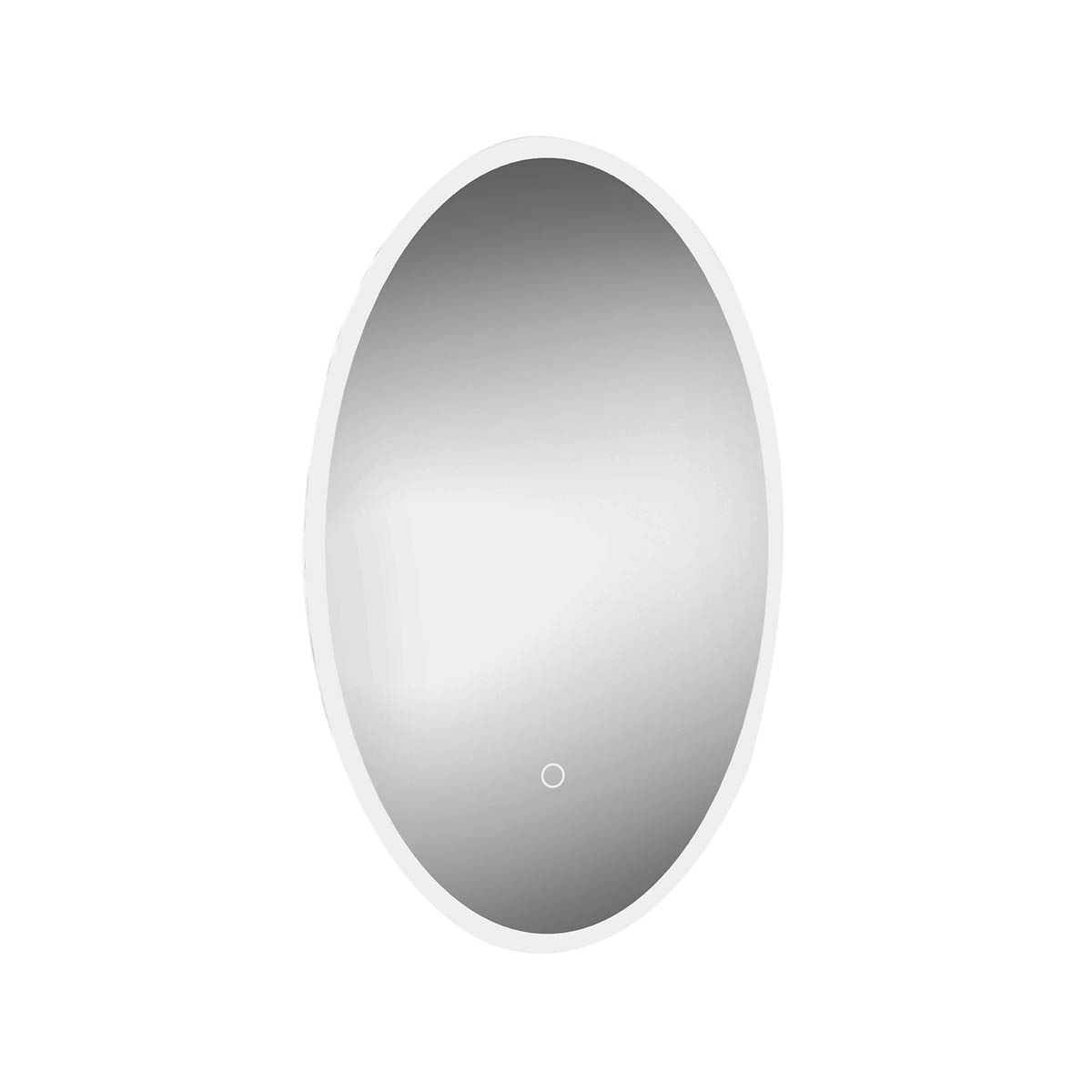 Sensio Illuminated Bathroom Mirror Oval LED Light Touch Sensor (H)80x(W)50cm - Image 2