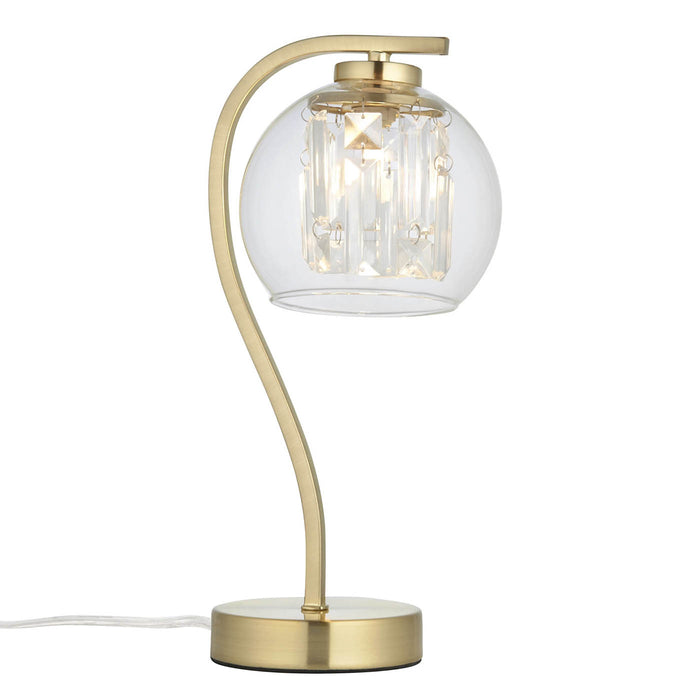 Table Lamp Dimmable Touch Control Gold Glass Metal G9  Living Room Bedroom 36cm - Image 1