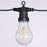 LED Outdoor String Lights Festoon 20 Spiral Bulbs Mains-Powered Warm White - Image 2