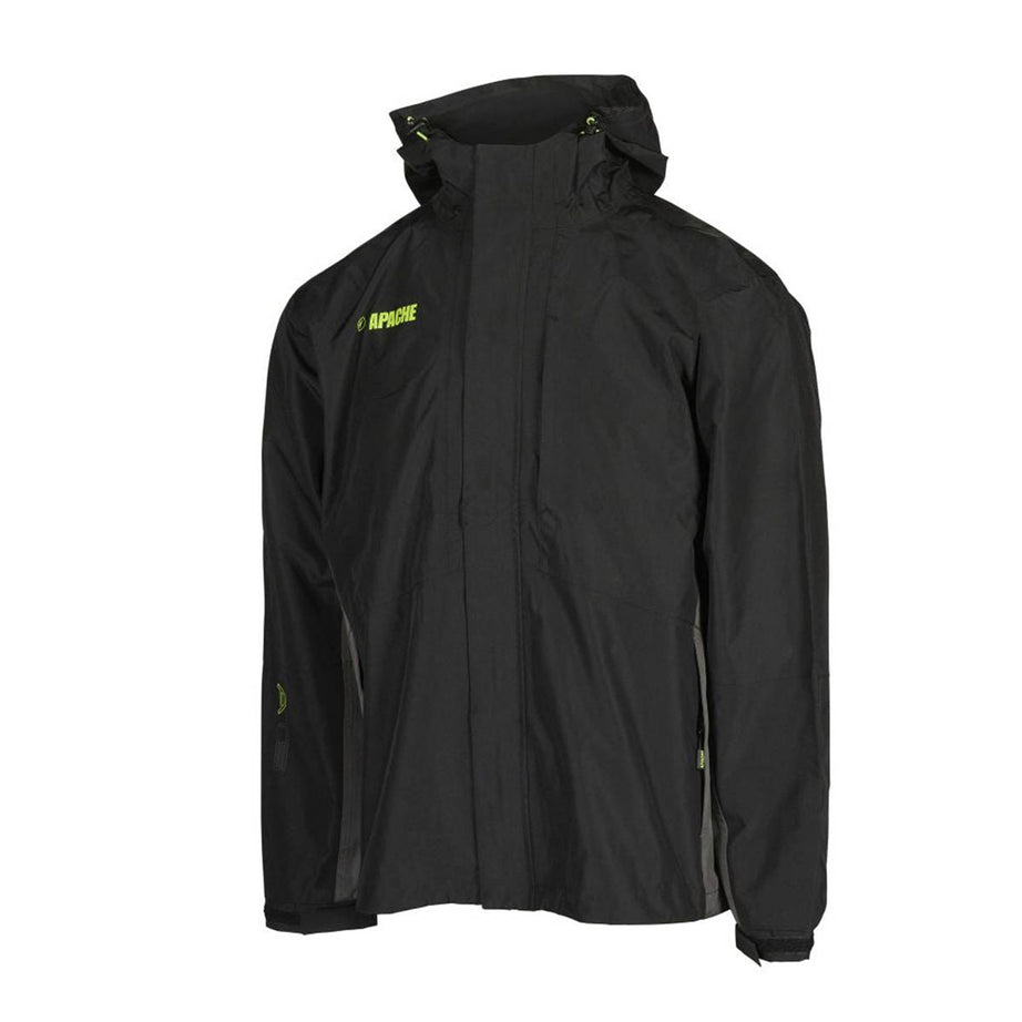 Apache Welland Hooded Jacket 3 Pockets Zipped Black Grey 3000mm Waterproof XL - Image 3