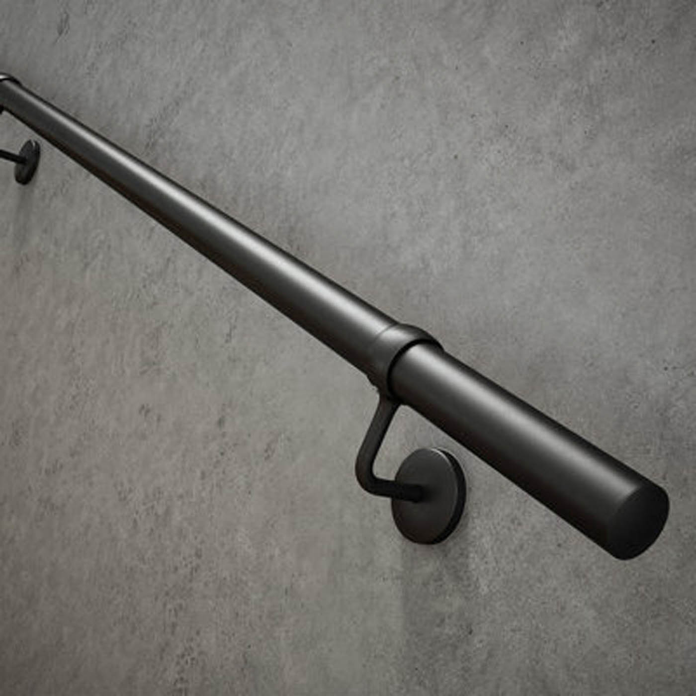 Rothley Matt Black Internal Stair Handrail Kit 3.6M - Image 2