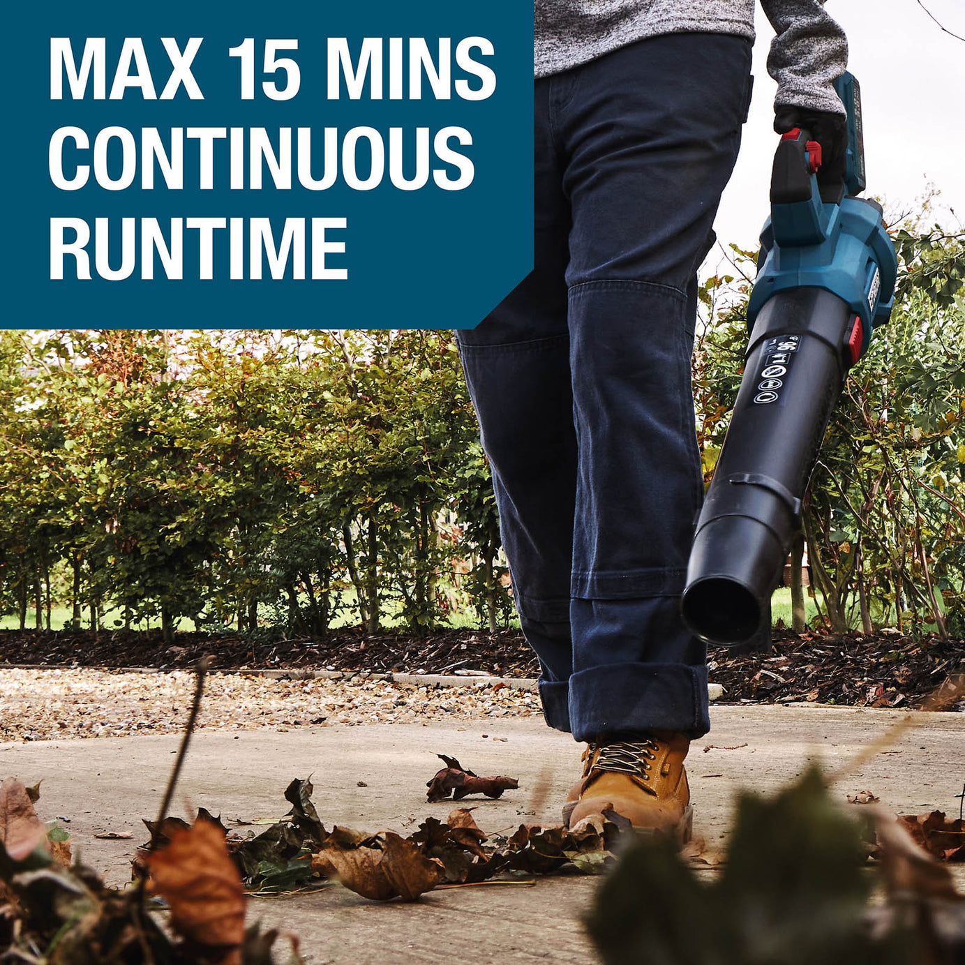 Erbauer Garden Leaf Blower Cordless 18V Li-Ion ERI1025GBL Dust Cleaner Body Only - Image 2