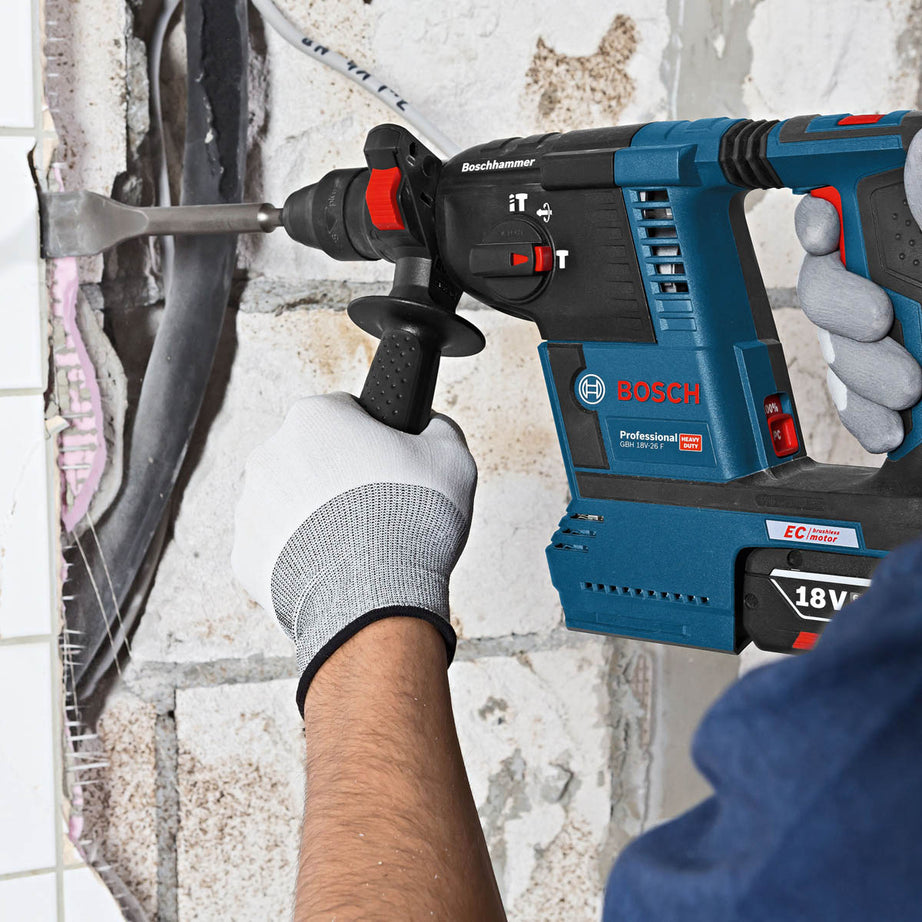 Bosch SDS Plus Drill Cordless 18V 2x5Ah Li-ion GBH18V-26F Brushless Heavy Duty - Image 4