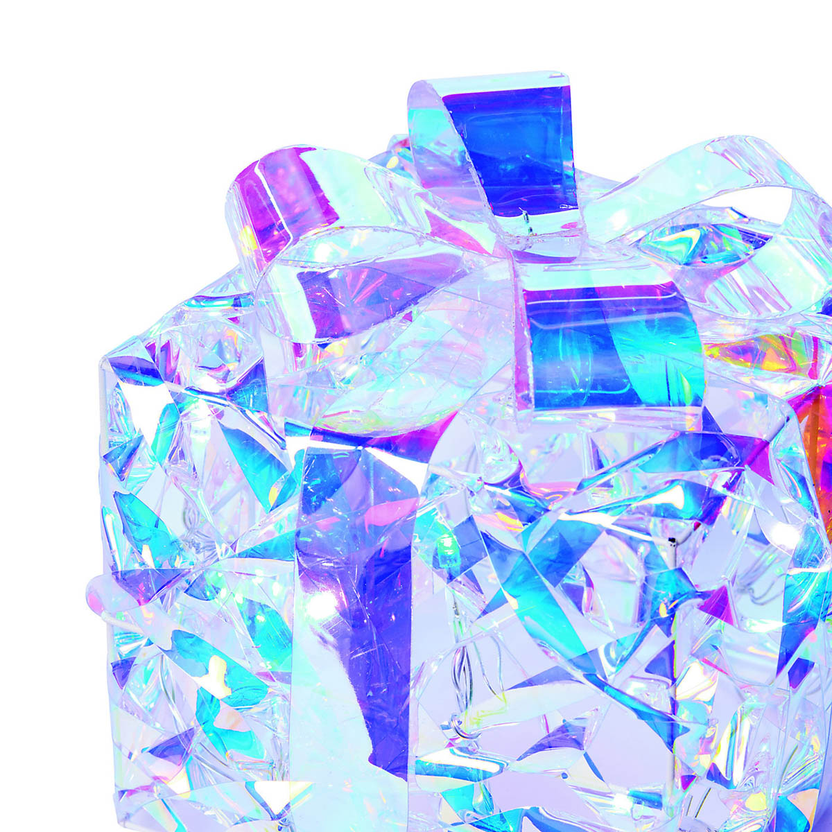 LED Christmas Parcels Silhouette Lighted Ice White Festive Decoration Set Of 3 - Image 3