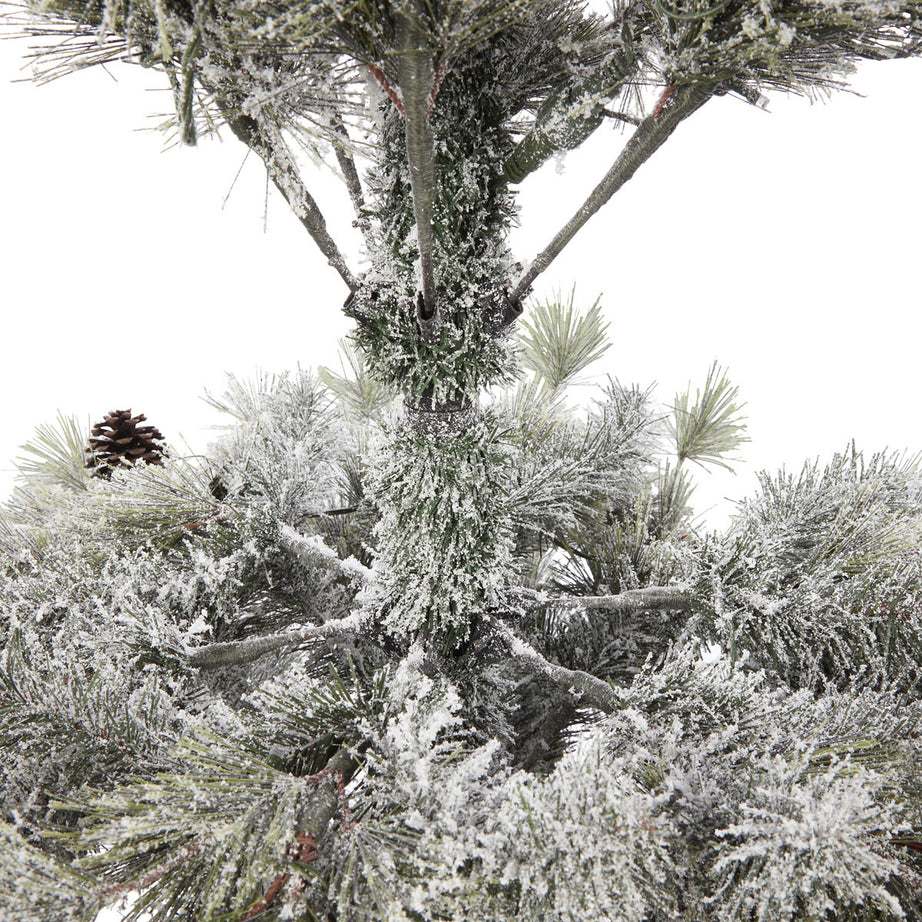 Christmas Tree 6ft Pre-lit Artificial LED Warm White Berries Pine Cones Indoor - Image 6