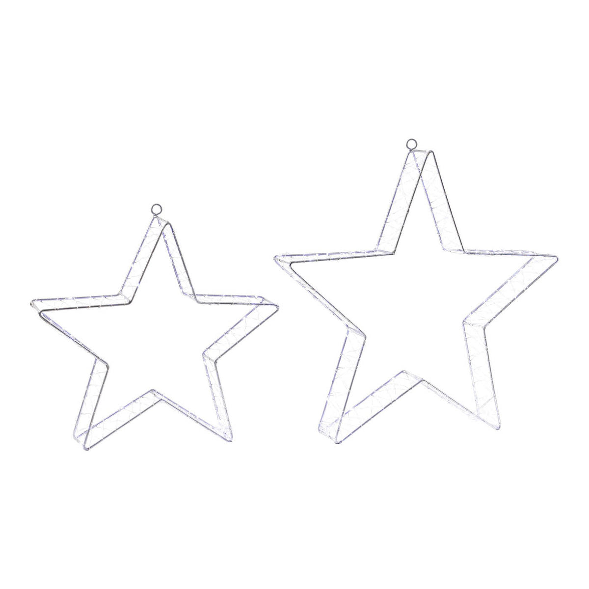 LED Stars Christmas Silhouette Ice And Warm White Timer Indoor  Home - Image 7
