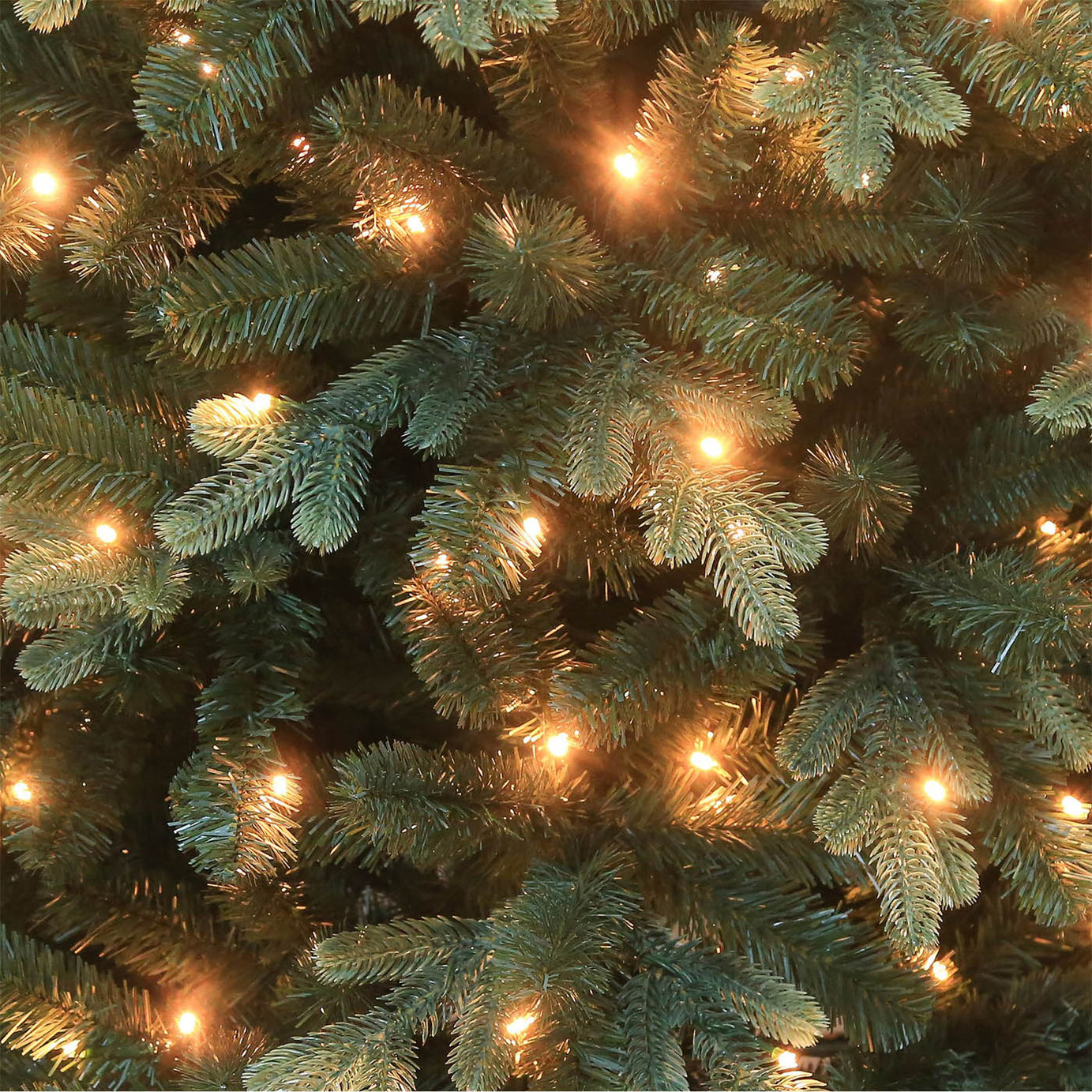 Christmas Tree 6ft Green Artificial LED Pre Lit Warm White Hinged Home Indoor - Image 8