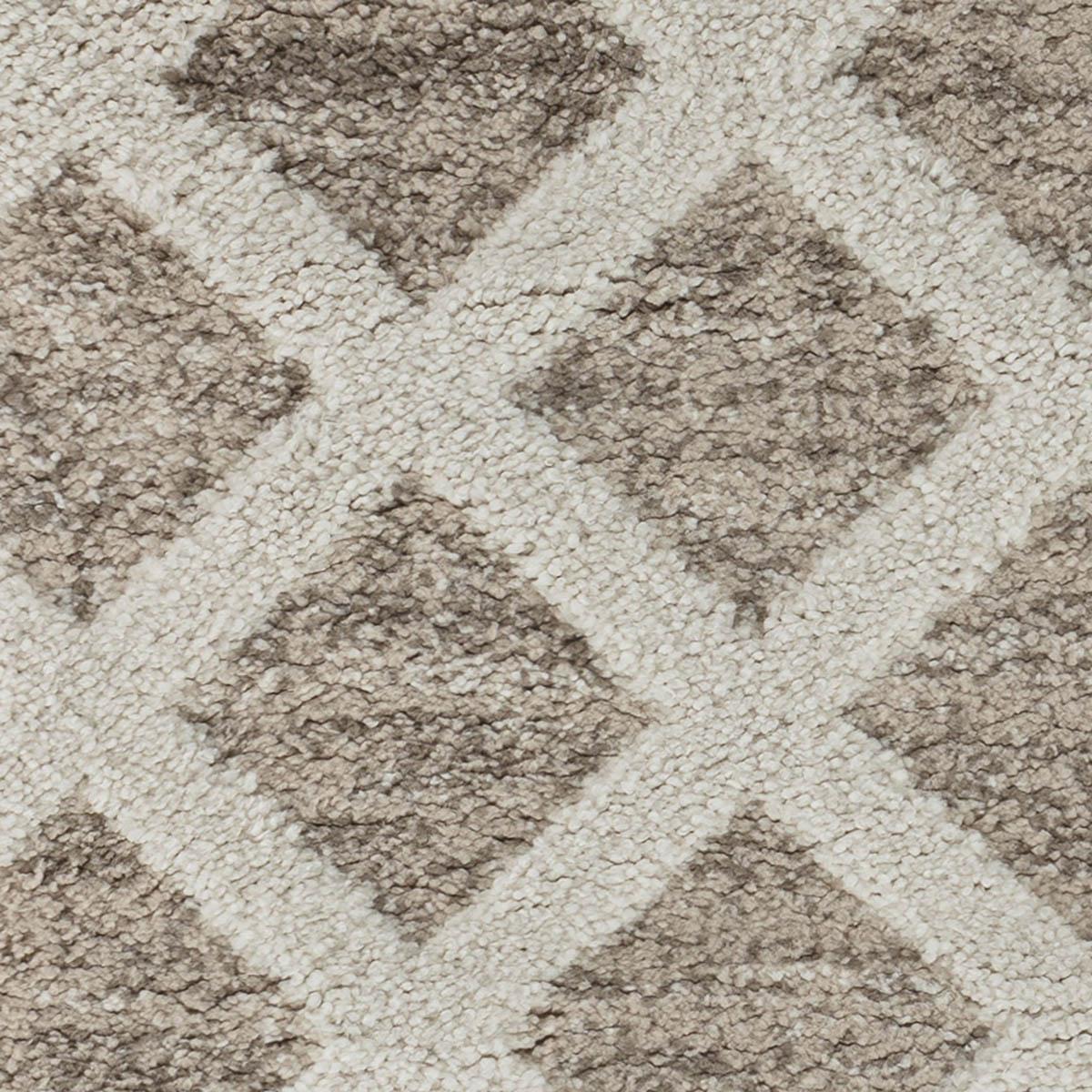 Diamond Rug Shaggy Natural Woven Effect Geo Medium Size (L)170cm x (W)120cm - Image 5