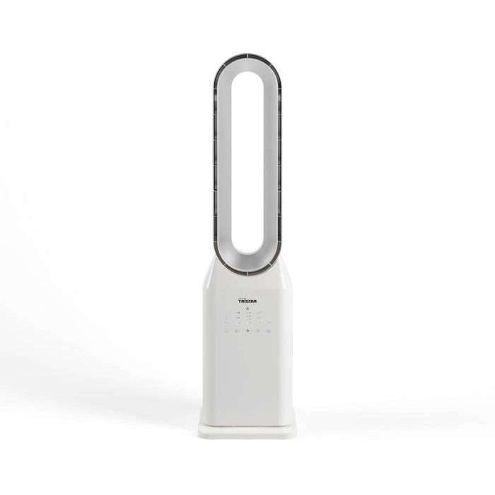 Bladeless Tower Fan White LED Remote Controlled Timer Multifunctional (H)90cm - Image 2