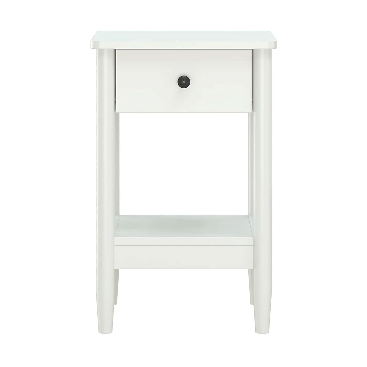 Flexi Storage Bedside Chest White Painted 1 Drawer MDF 55x35x35cm - Image 2