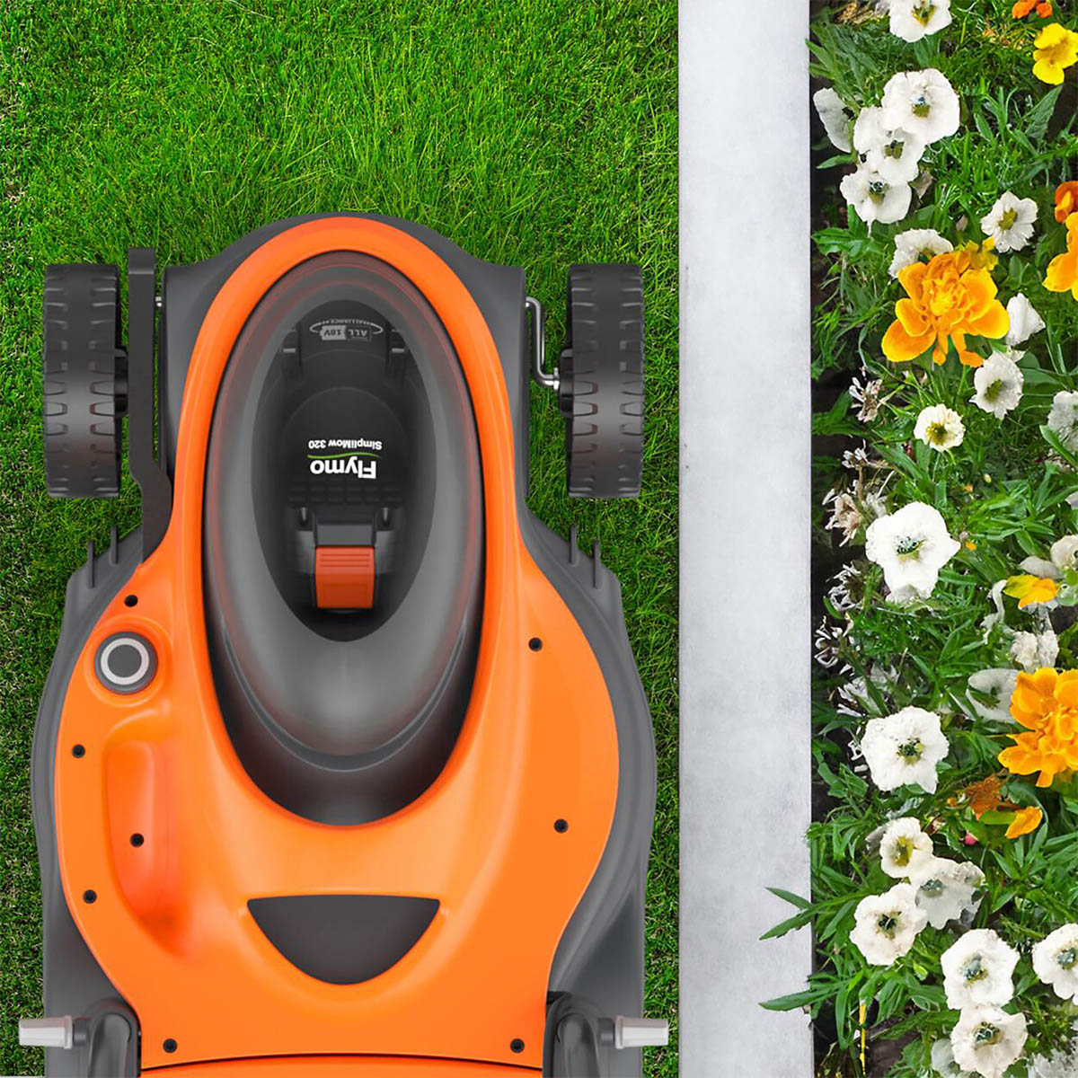 Flymo Lawnmower Cordless 18V 4Ah Li-ion 18VSimplimow320Kit  Rotary Grass Cutter - Image 4