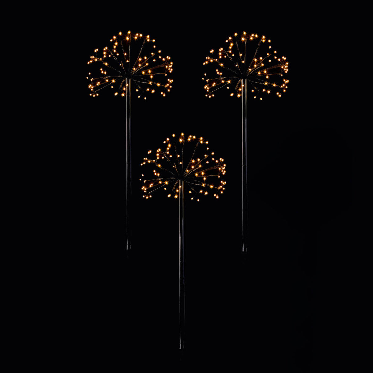 Garden Stake Light LED Firework Warm White Round Indoor Outdoor (D)500mm - Image 2