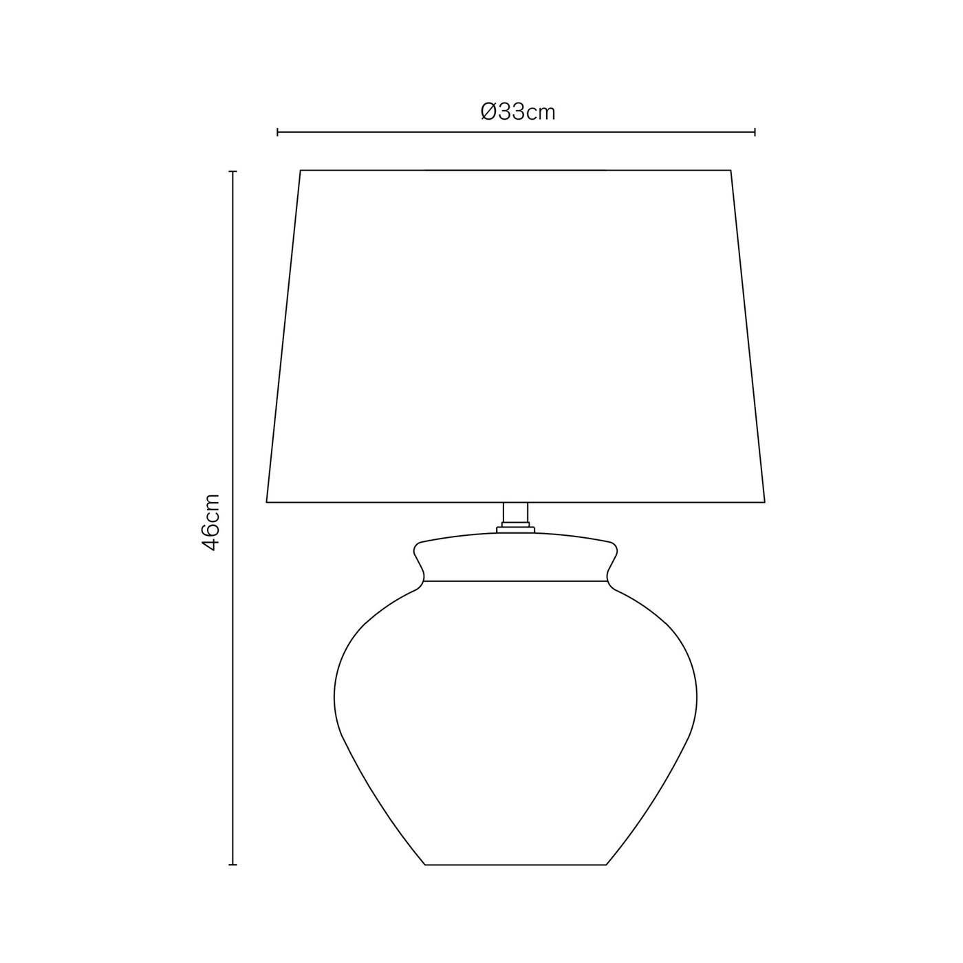 Inlight Table Lamp Textured Base Matt Sand Effect Round Bedside Living Room - Image 3