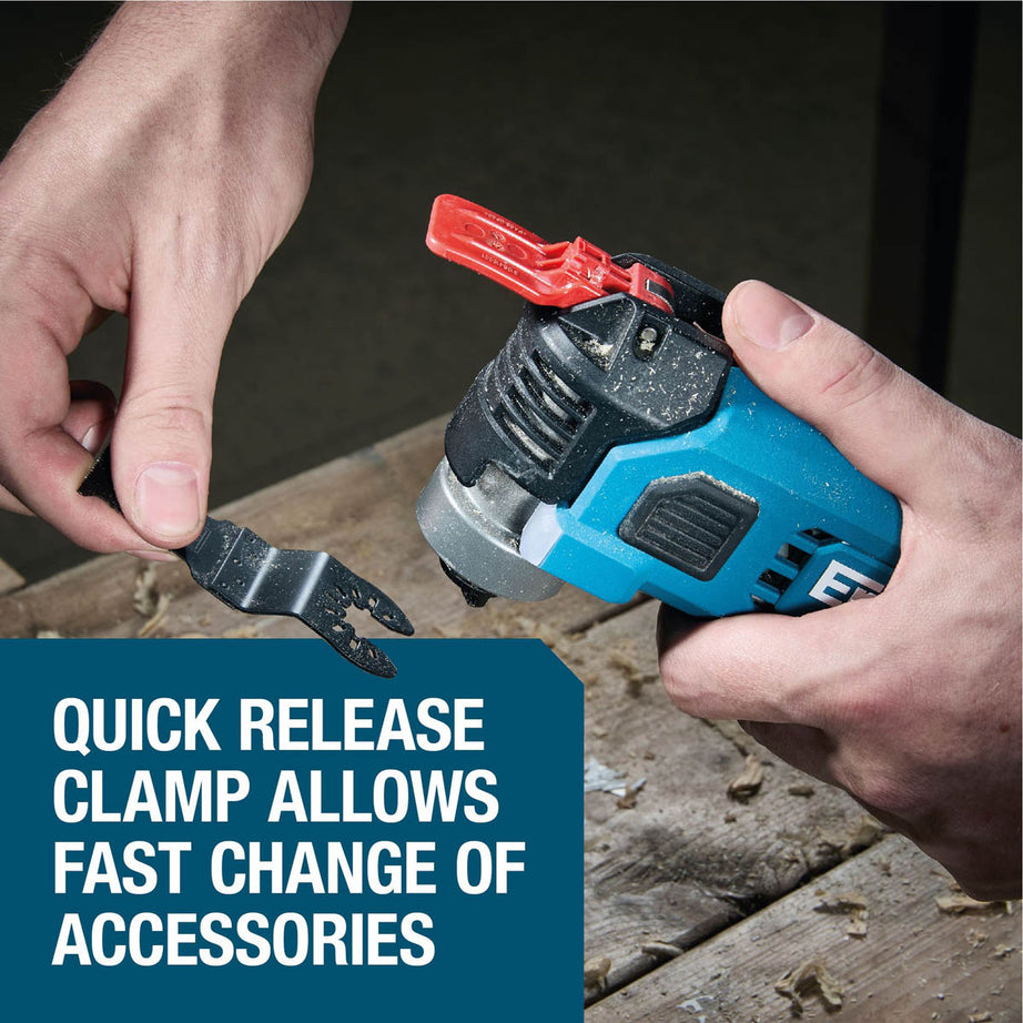 Erbauer Multi Tool Cordless 18V Li-Ion ERI1080MLT Brushless Compact Body Only - Image 5
