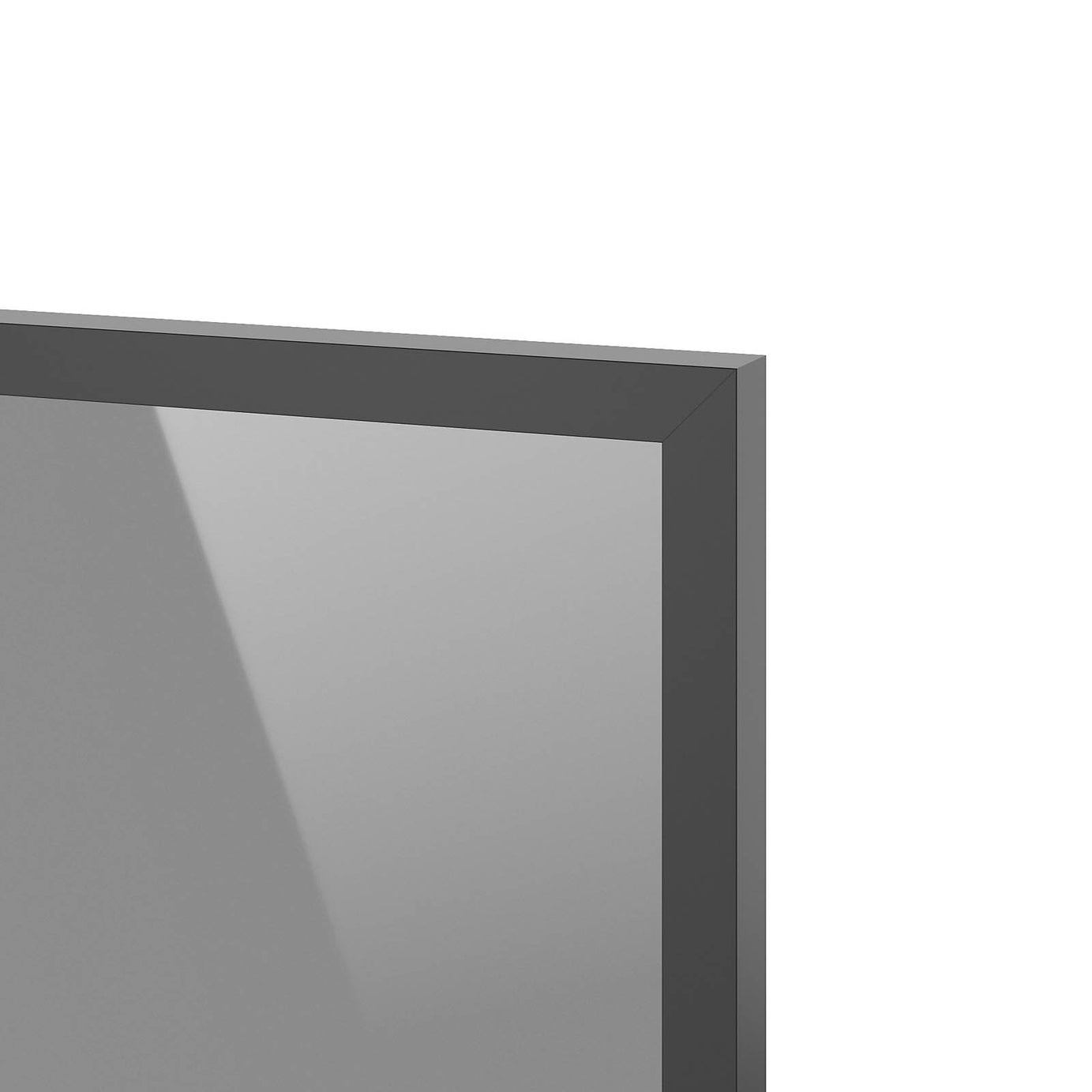 Kitchen Cabinet Door Winterana Black Glazed Smoked Glass Modern H71.5xW30cm - Image 3