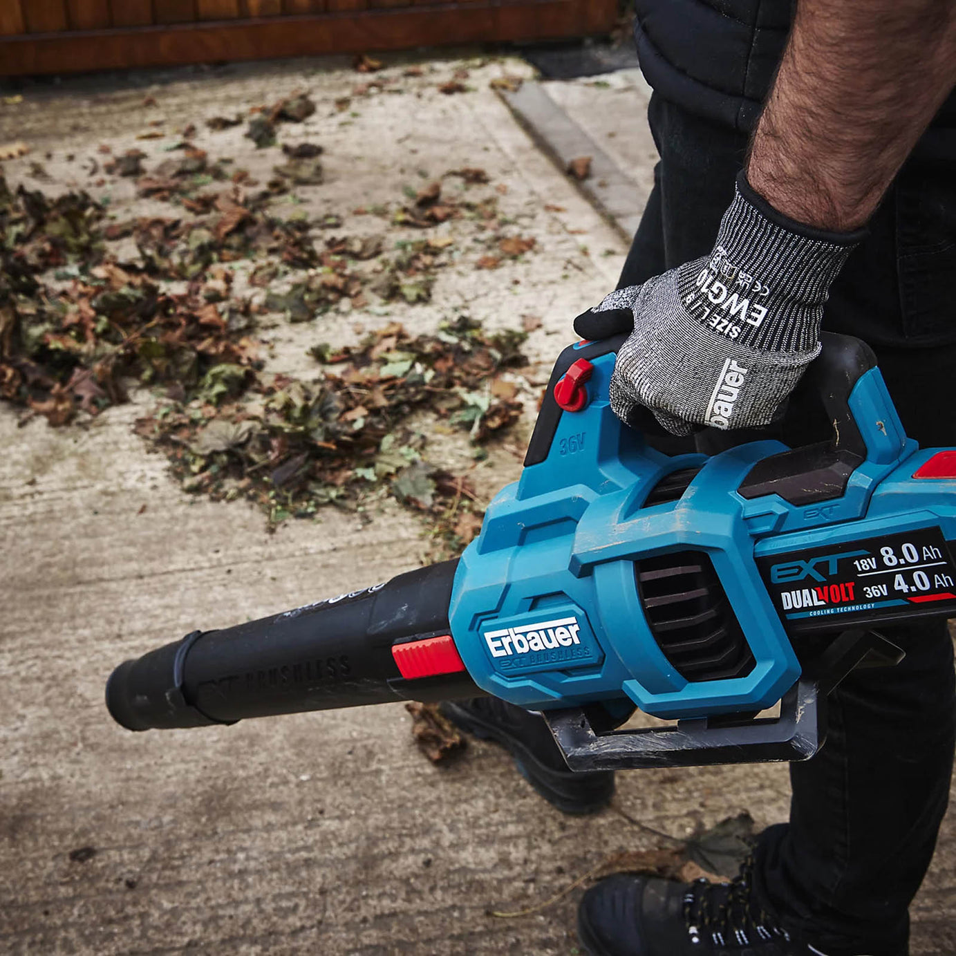 Erbauer Leaf Blower 36V EXT Brushless Cordless Bare Tool Garden ERT1028GBL - Image 4