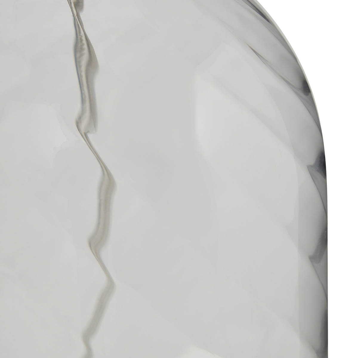 Inlight Table Lamp Clear Ribbed Glass Base Grey Shade Round Modern (Dia)280 mm - Image 9