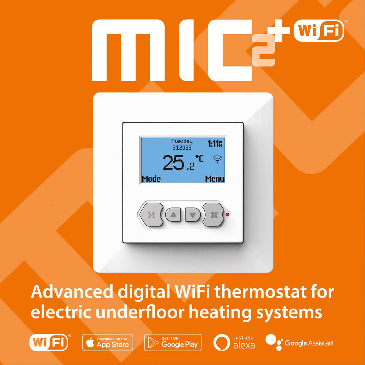 Klima Underfloor Heating Thermostat MIC2 WiFi Digital Programmable 230V - Image 8