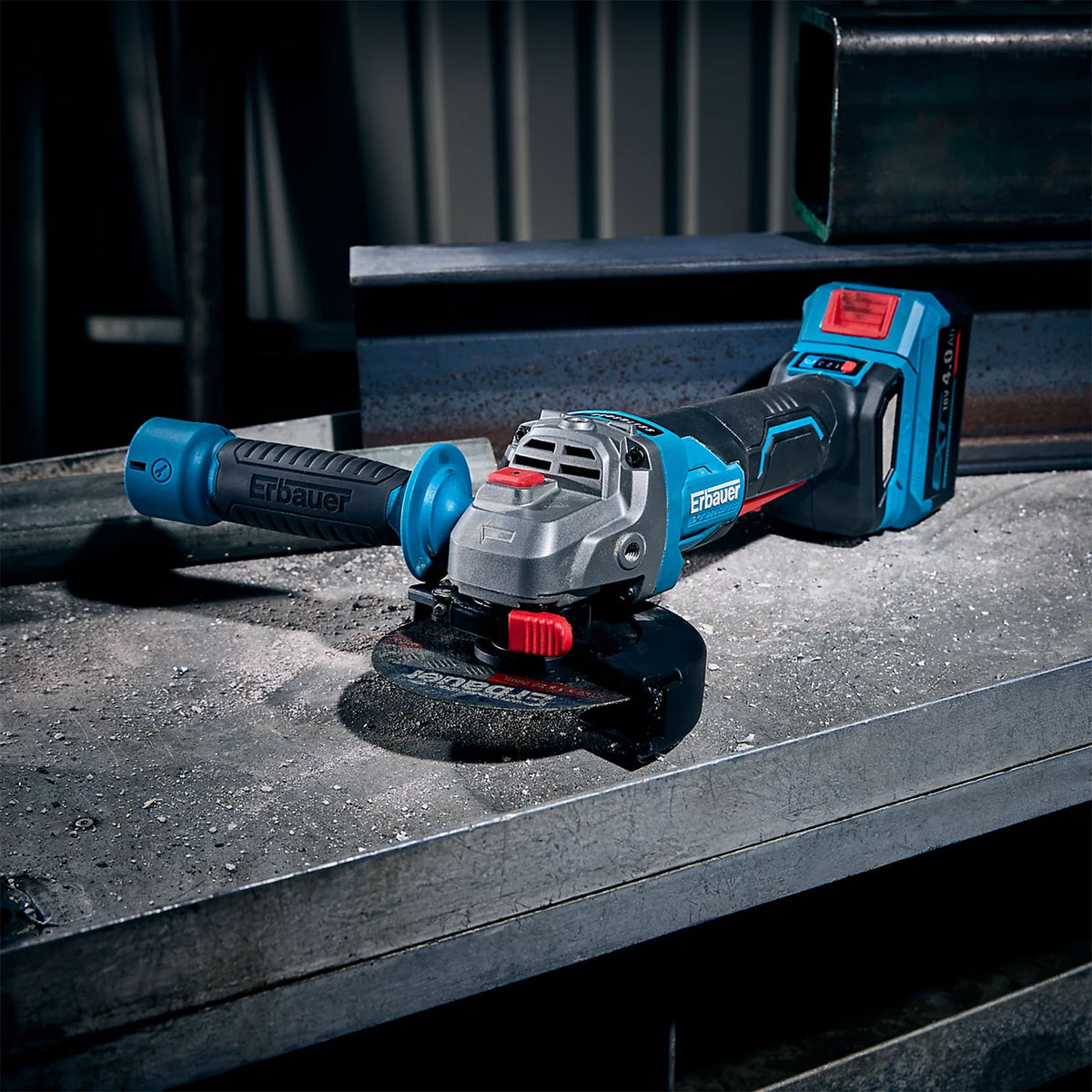 Erbauer Angle Grinder ERI1084GRD Elite EXT 18V Brushless 125mm Compact Body Only - Image 3