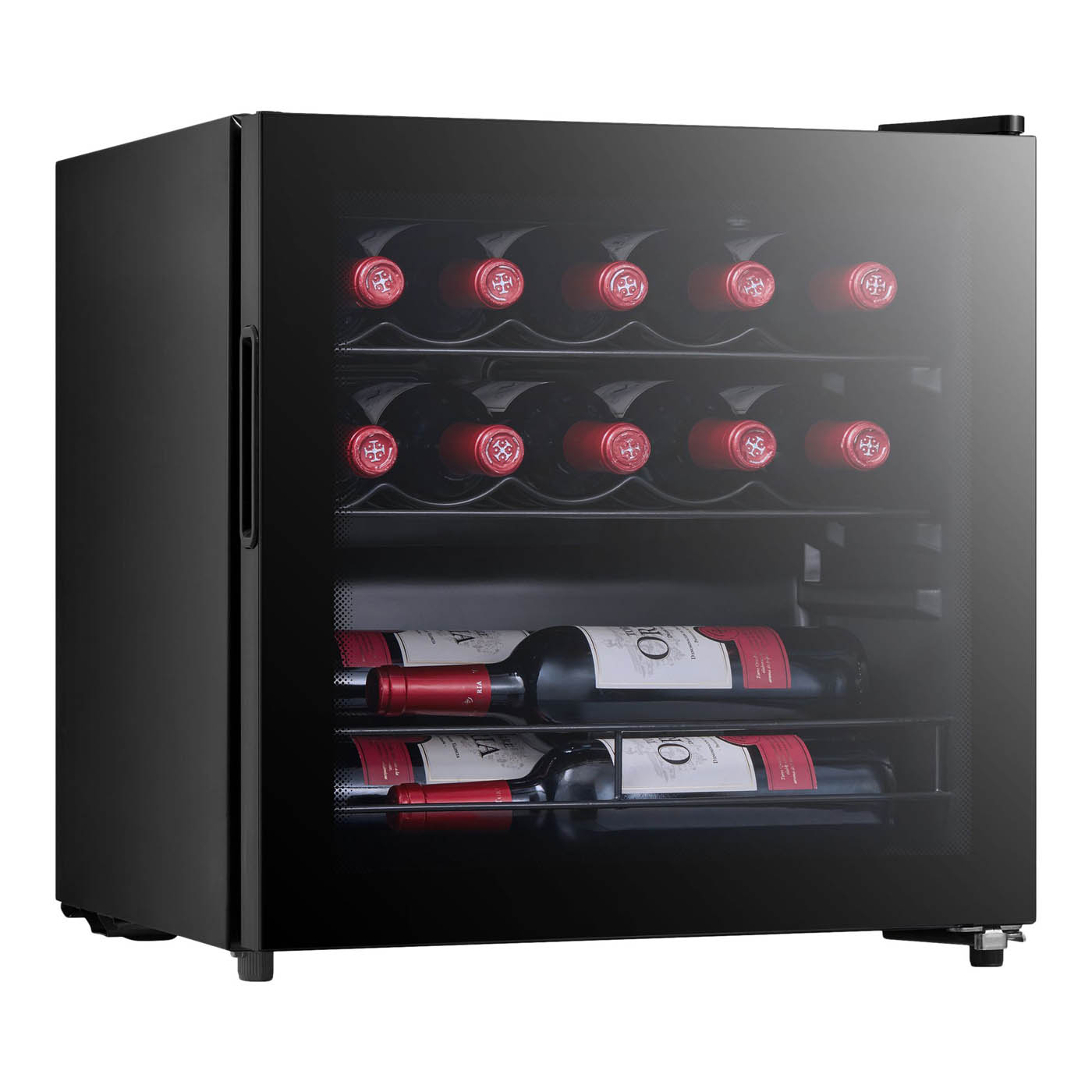 NNWC14UK Freestanding Wine cooler - Matt black glass effect - Image 1
